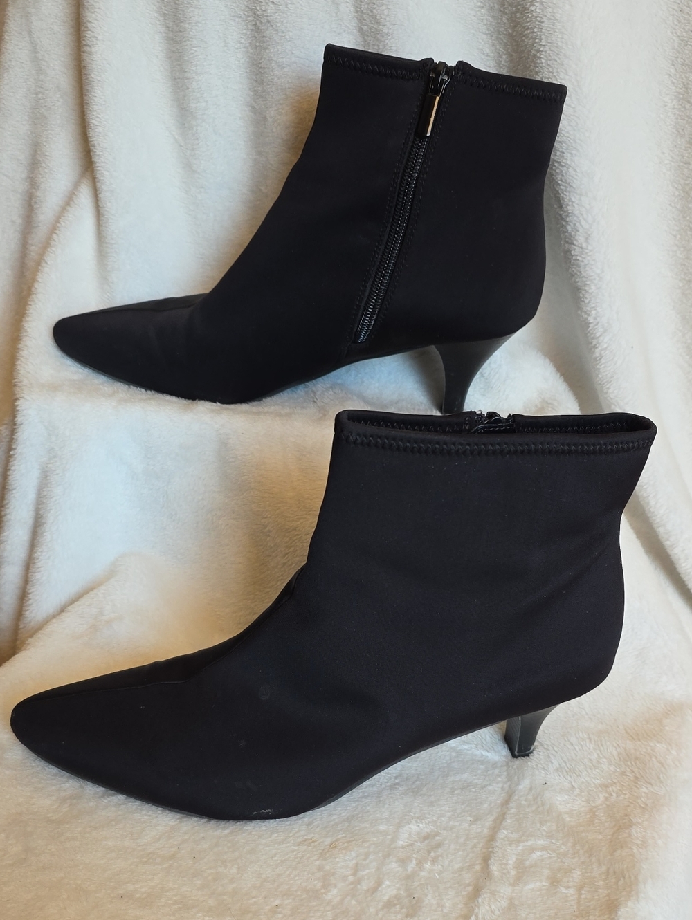 Dress Barn Black Pointed-Toe Ankle Booties